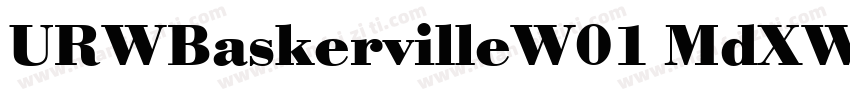 URWBaskervilleW01 MdXWide Regular字体转换